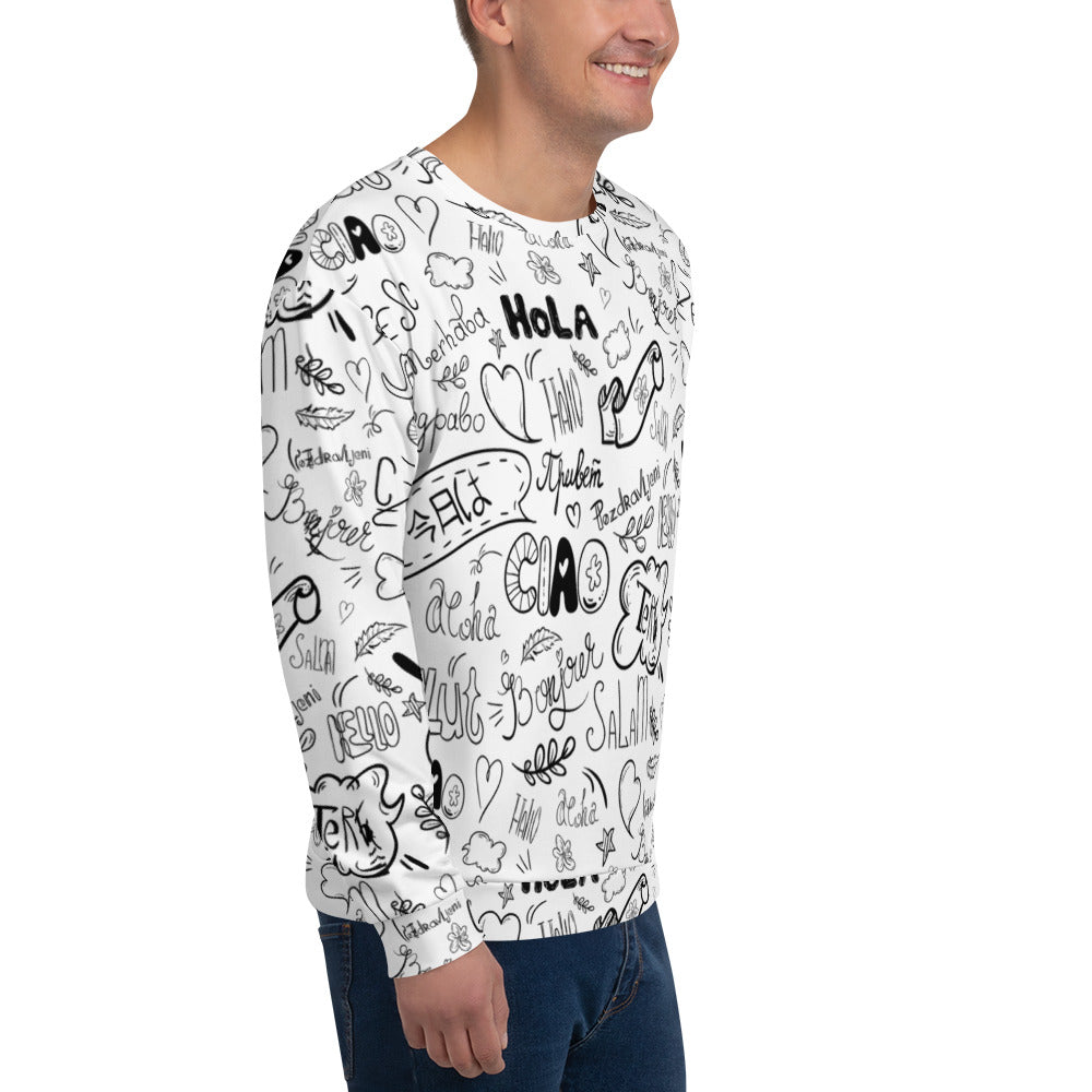 Polyglot I All-Over Print Unisex Sweatshirt