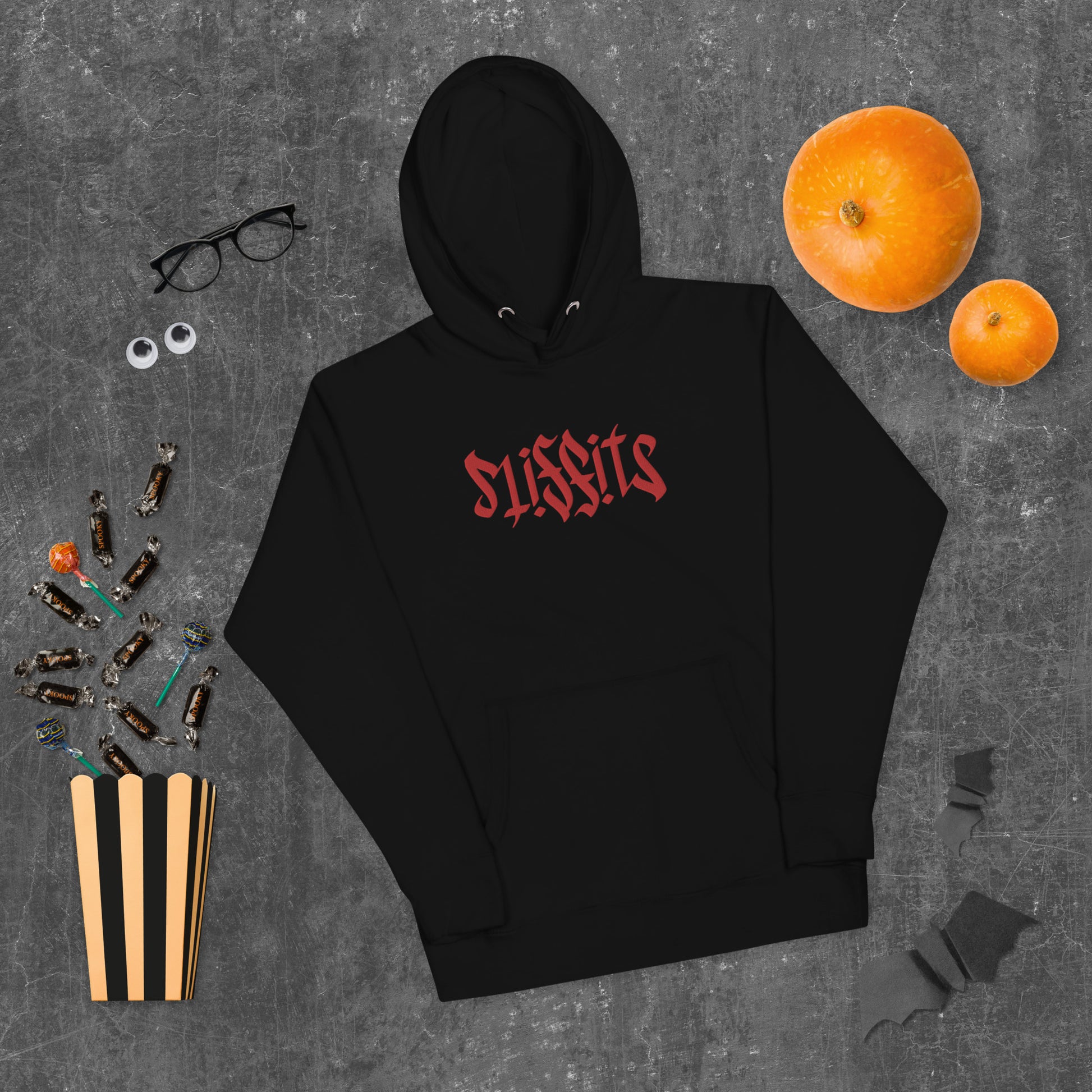 Misfits Ambigram (Red Embroidery) Unisex Hoodie