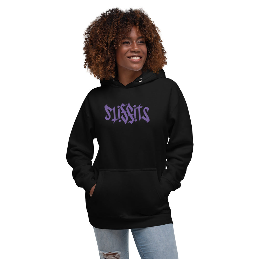 Misfits Ambigram (Purple Embroidery) Unisex Hoodie