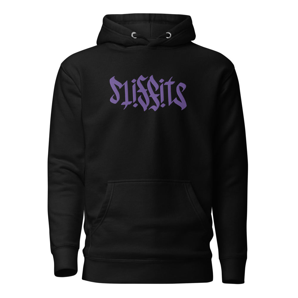 Misfits Ambigram (Purple Embroidery) Unisex Hoodie