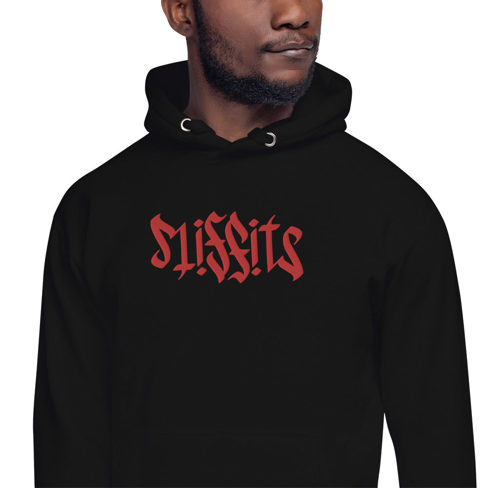 Misfits Ambigram (Red Embroidery) Unisex Hoodie