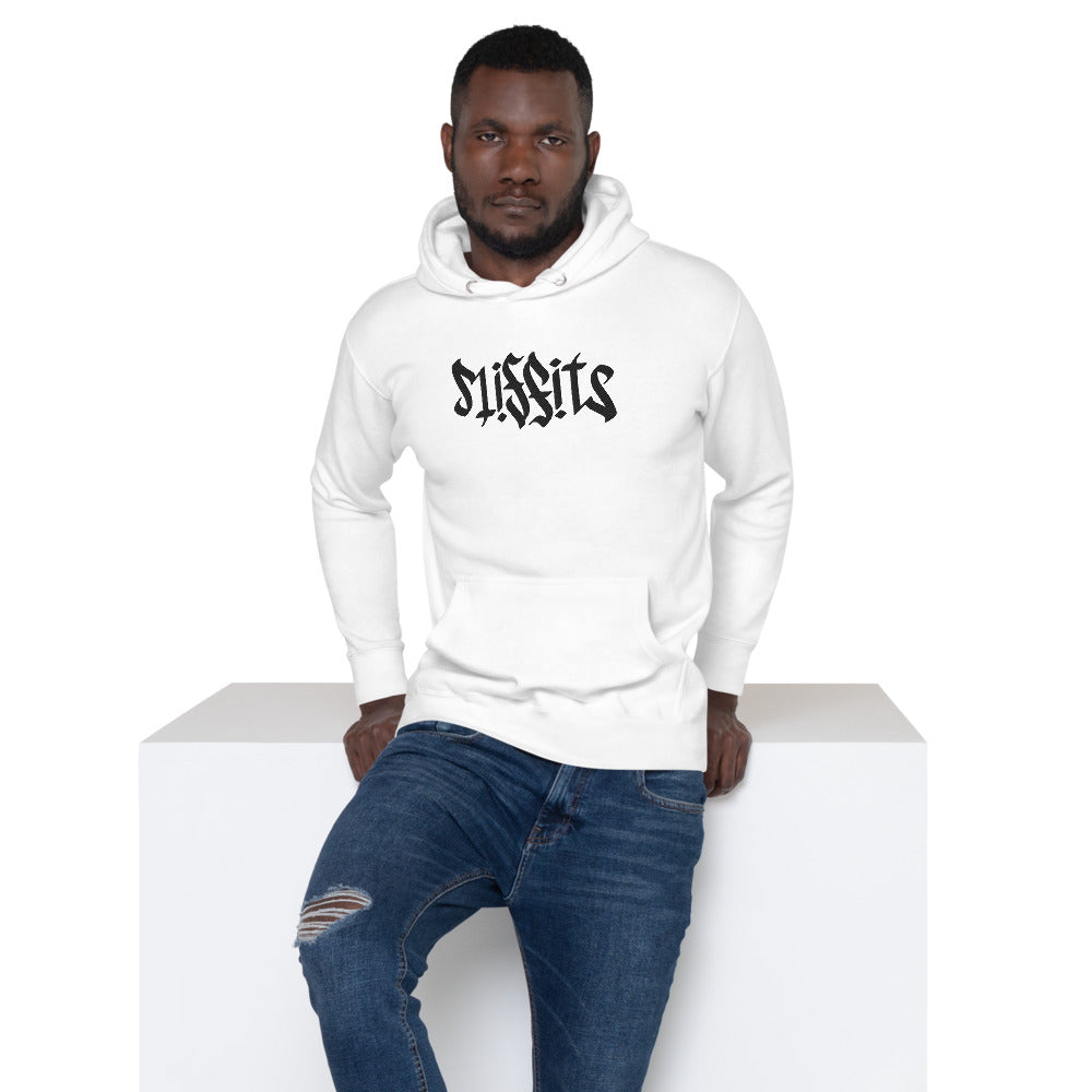 Misfits Ambigram (Black Embroidery) Unisex Hoodie