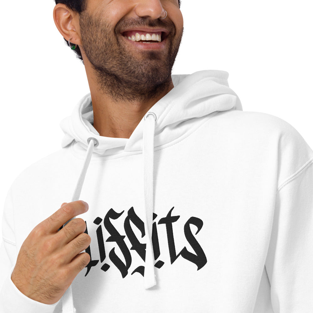 Misfits Ambigram (Black Embroidery) Unisex Hoodie