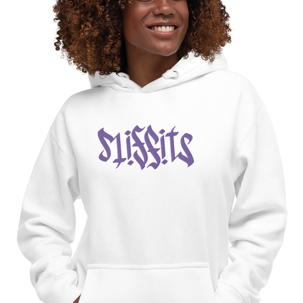 Misfits Ambigram (Purple Embroidery) Unisex Hoodie