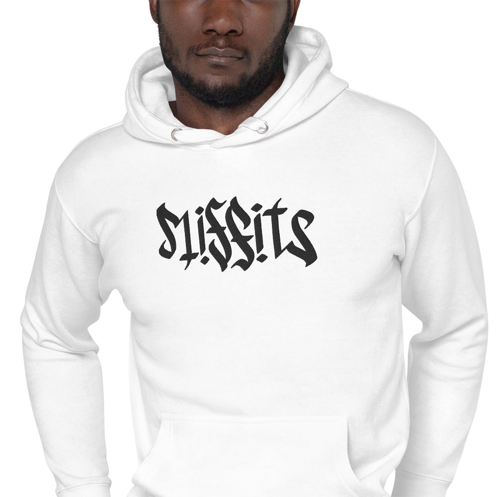 Misfits Ambigram (Black Embroidery) Unisex Hoodie