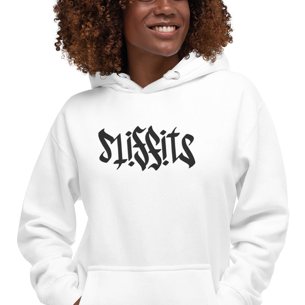 Misfits Ambigram (Black Embroidery) Unisex Hoodie